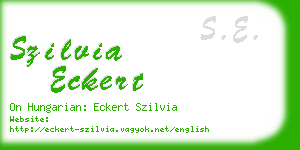 szilvia eckert business card